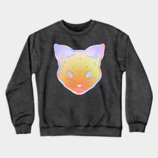 Prismatic iridescent kitty cat Crewneck Sweatshirt